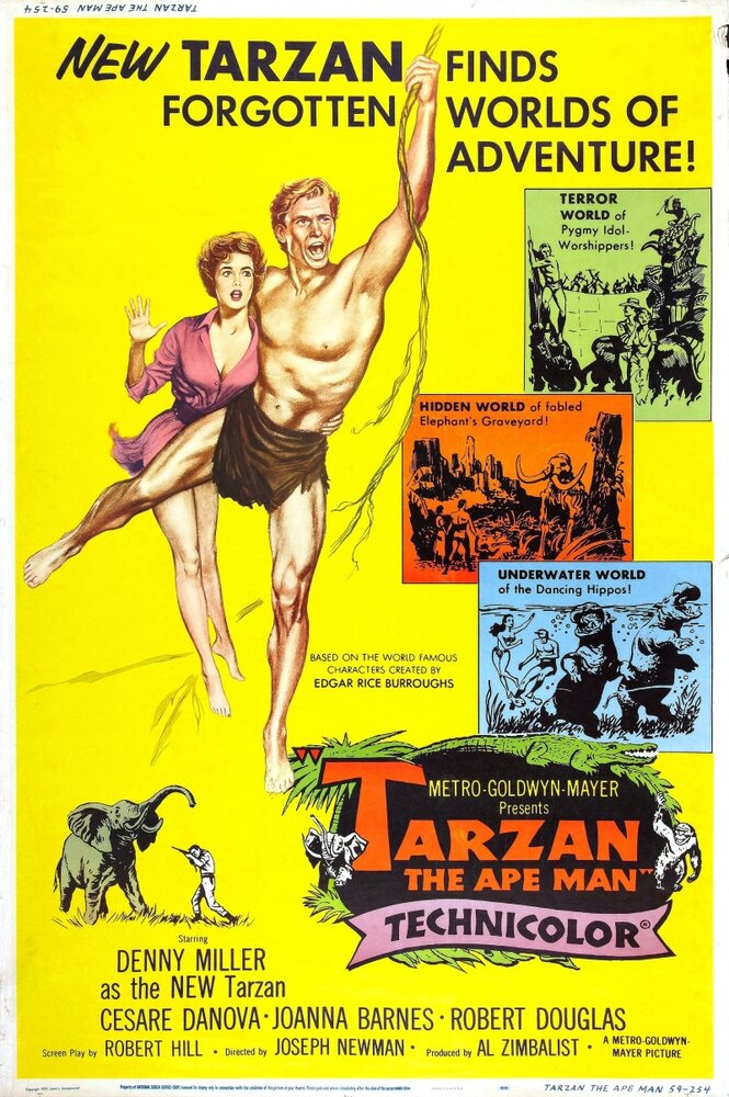 Тарзан, человек-обезьяна (1959) постер